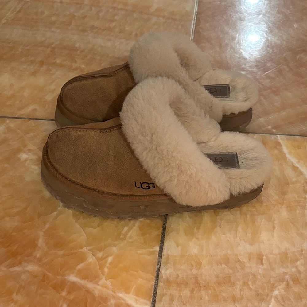 UGG Women's Brown Shearling Mules